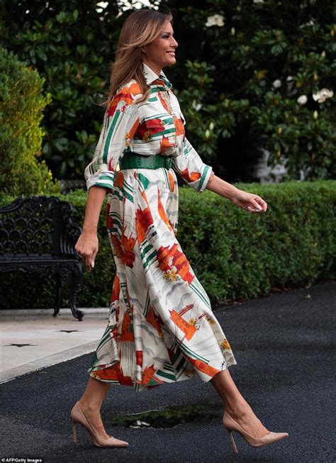 Melania Trump’s Gucci dress: First Lady heads to London in 